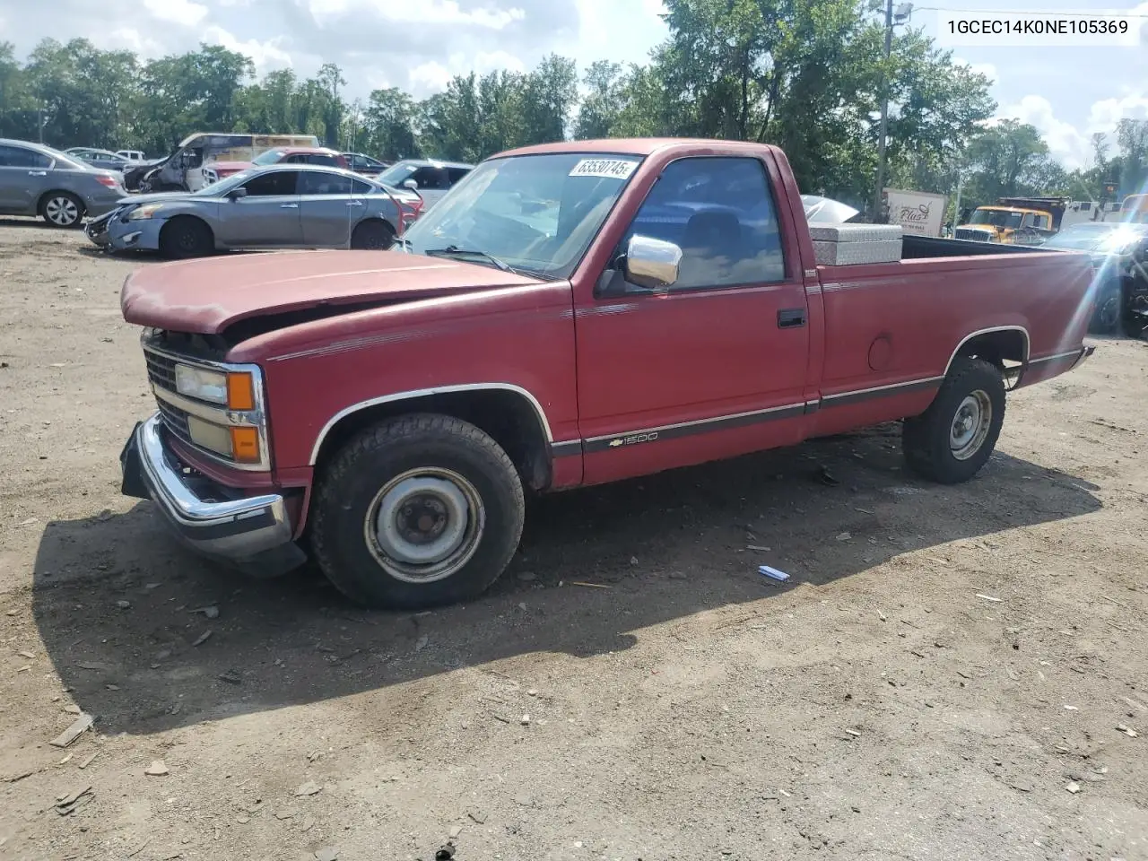 1992 Chevrolet Gmt-400 C1500 VIN: 1GCEC14K0NE105369 Lot: 63530745