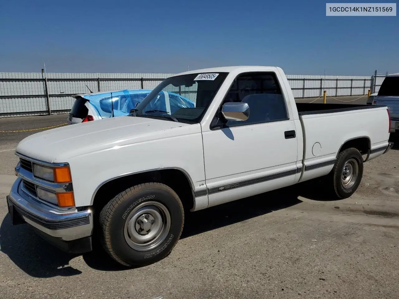 1992 Chevrolet Gmt-400 C1500 VIN: 1GCDC14K1NZ151569 Lot: 65049505