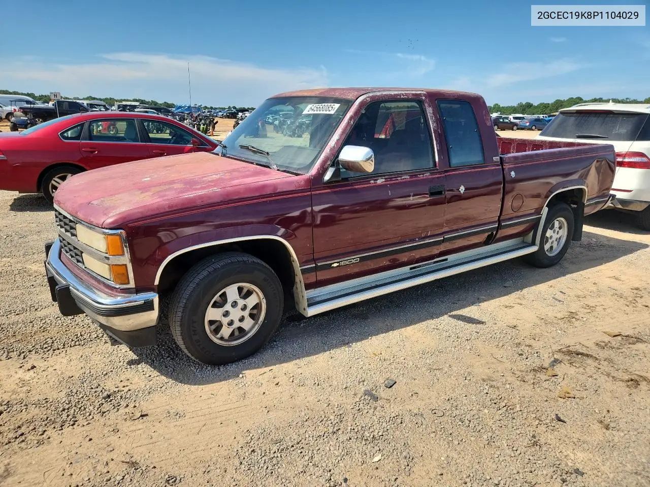 1993 Chevrolet Gmt-400 C1500 VIN: 2GCEC19K8P1104029 Lot: 64568085