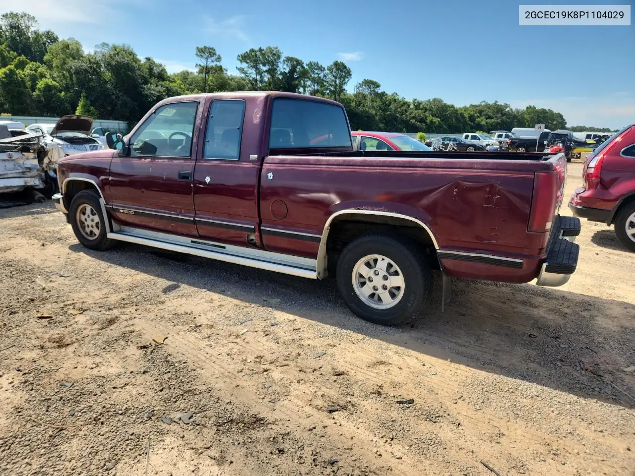 1993 Chevrolet Gmt-400 C1500 VIN: 2GCEC19K8P1104029 Lot: 64568085