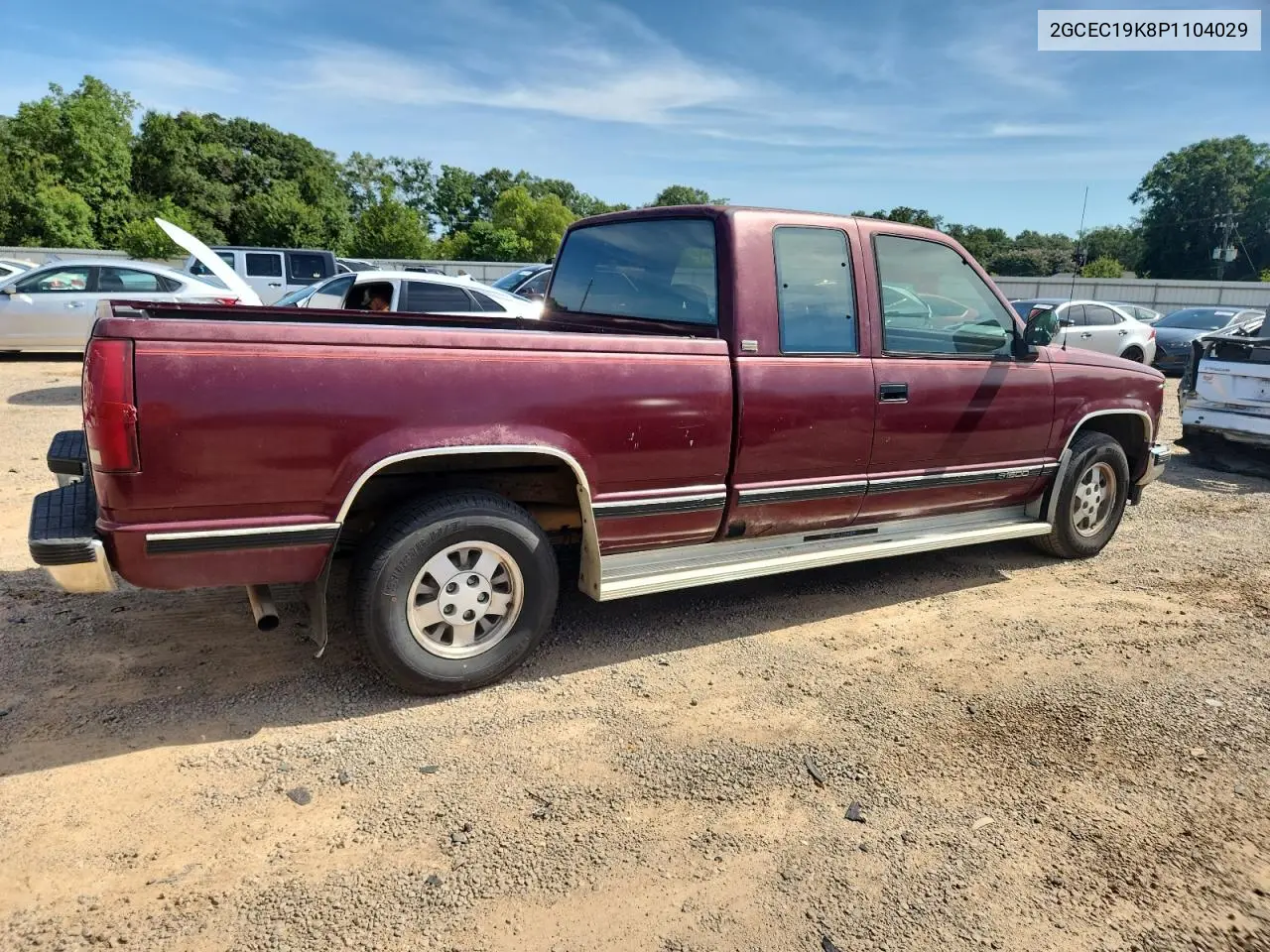 1993 Chevrolet Gmt-400 C1500 VIN: 2GCEC19K8P1104029 Lot: 64568085