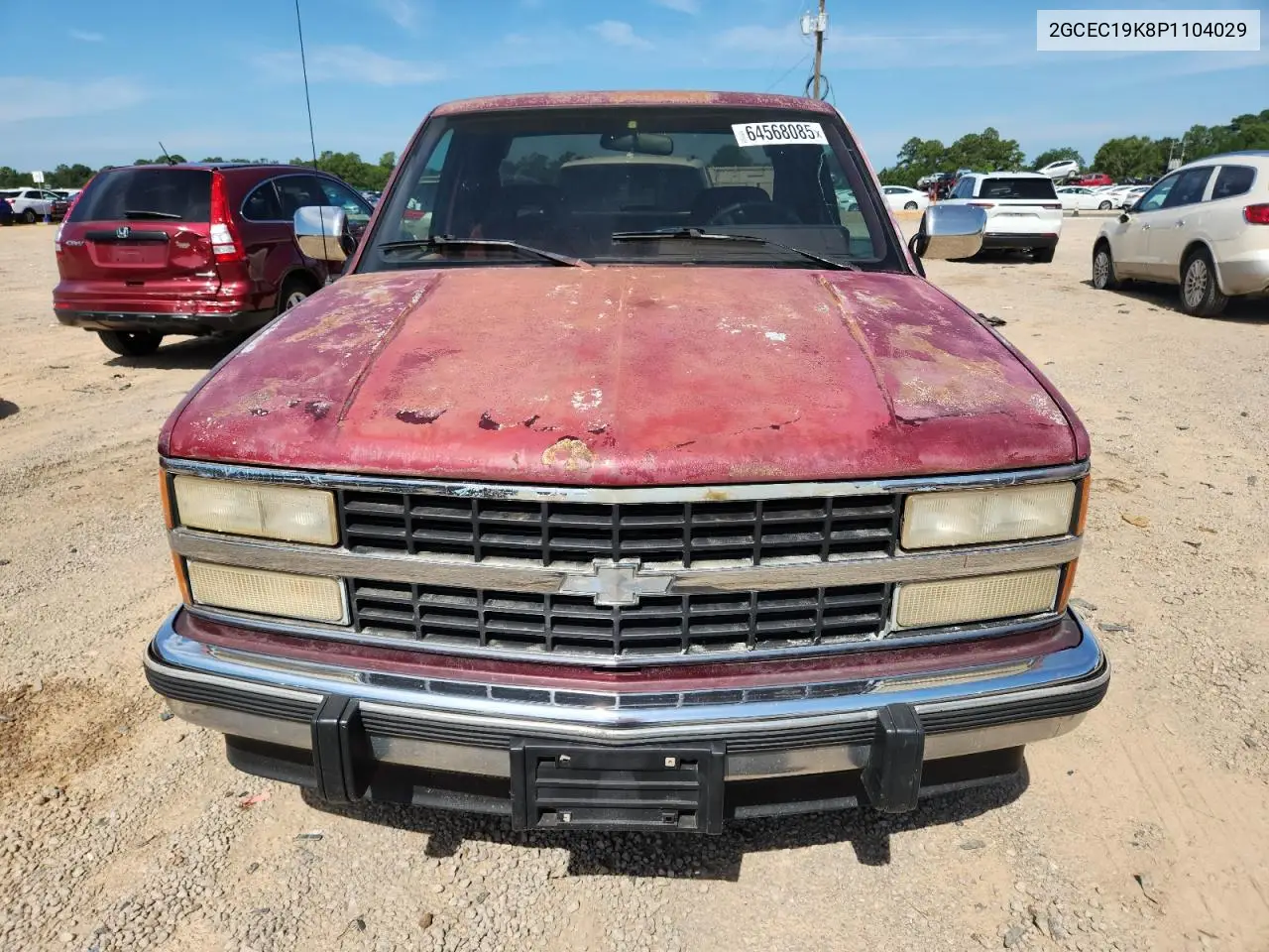 1993 Chevrolet Gmt-400 C1500 VIN: 2GCEC19K8P1104029 Lot: 64568085