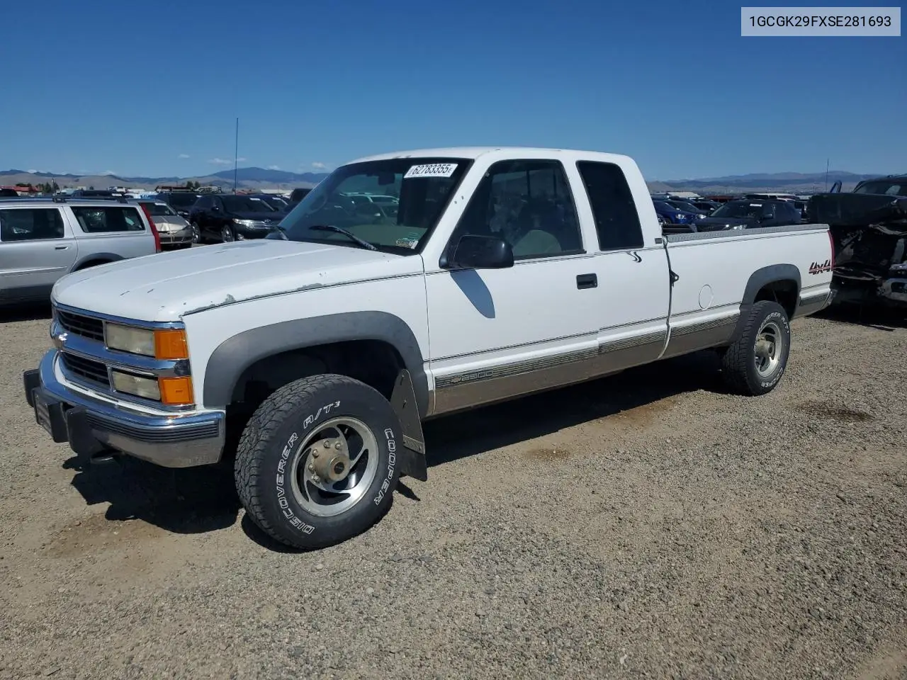 1995 Chevrolet Gmt-400 K2500 VIN: 1GCGK29FXSE281693 Lot: 62783355