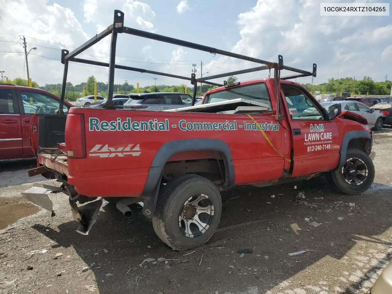 1996 Chevrolet Gmt-400 K2500 VIN: 1GCGK24RXTZ104265 Lot: 64396035