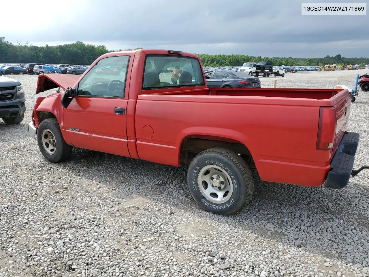 1998 Chevrolet Gmt-400 C1500 VIN: 1GCEC14W2WZ171869 Lot: 53122615