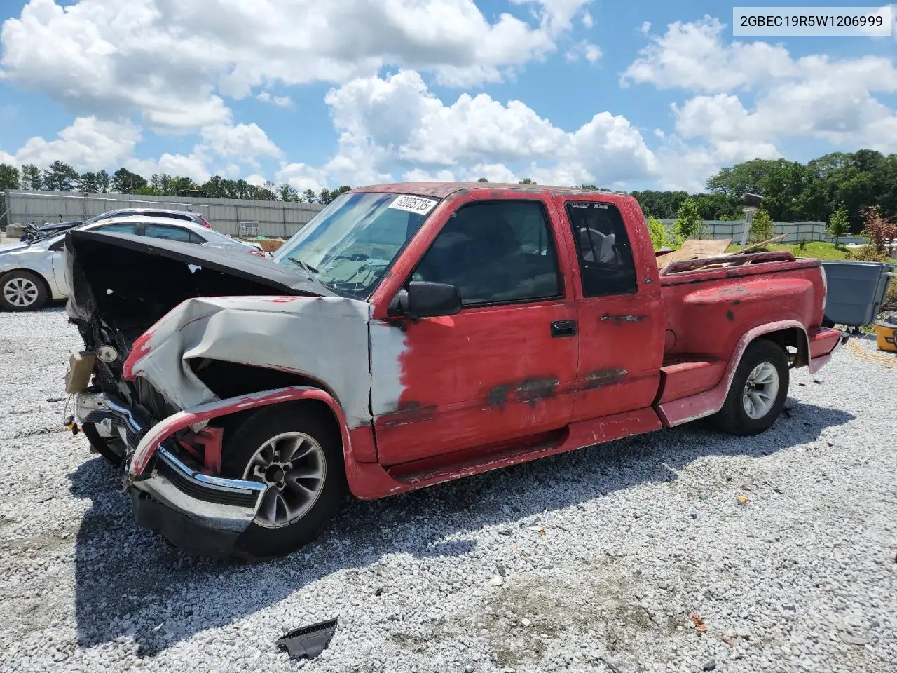 1998 Chevrolet Gmt-400 C1500 VIN: 2GBEC19R5W1206999 Lot: 62005735