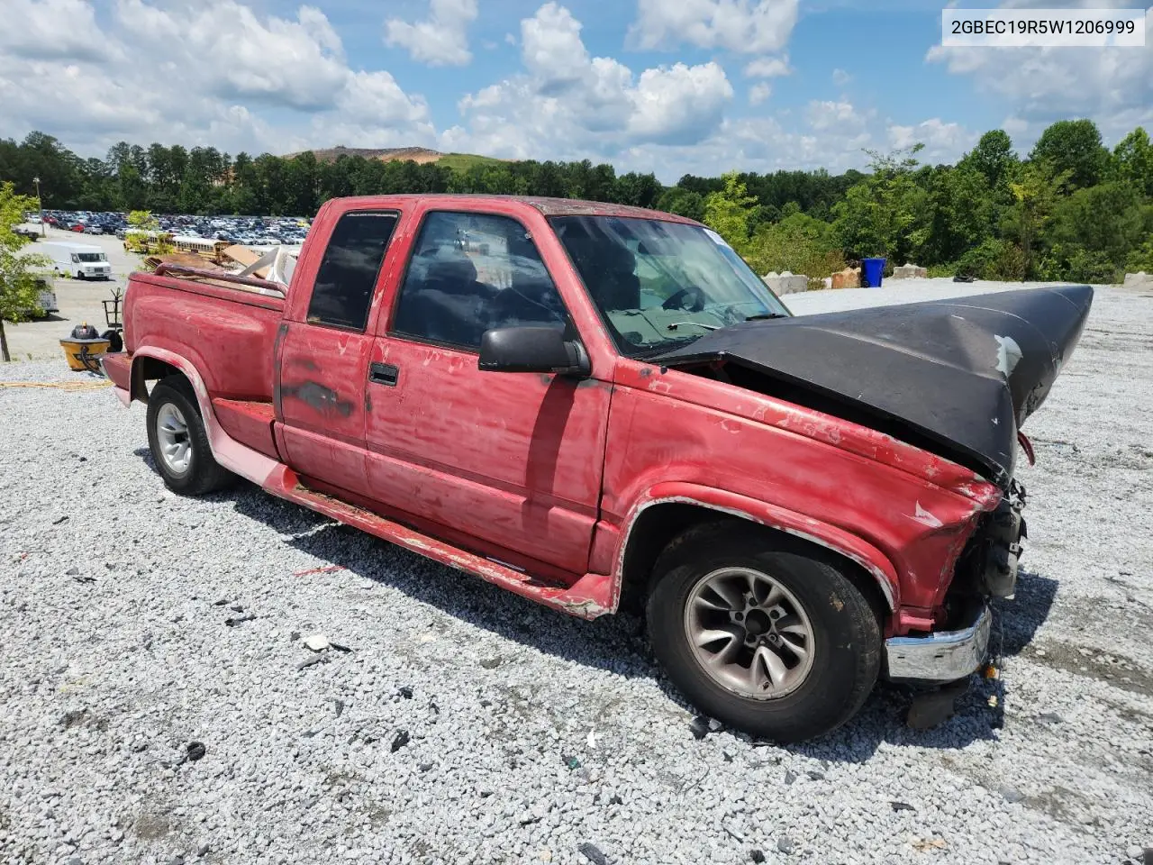 1998 Chevrolet Gmt-400 C1500 VIN: 2GBEC19R5W1206999 Lot: 62005735