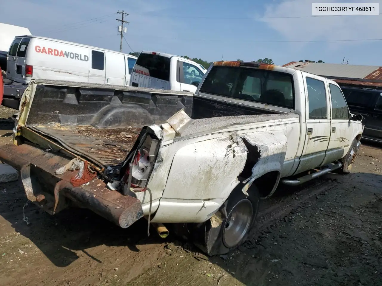 2000 Chevrolet Gmt-400 C3500 VIN: 1GCHC33R1YF468611 Lot: 60202215