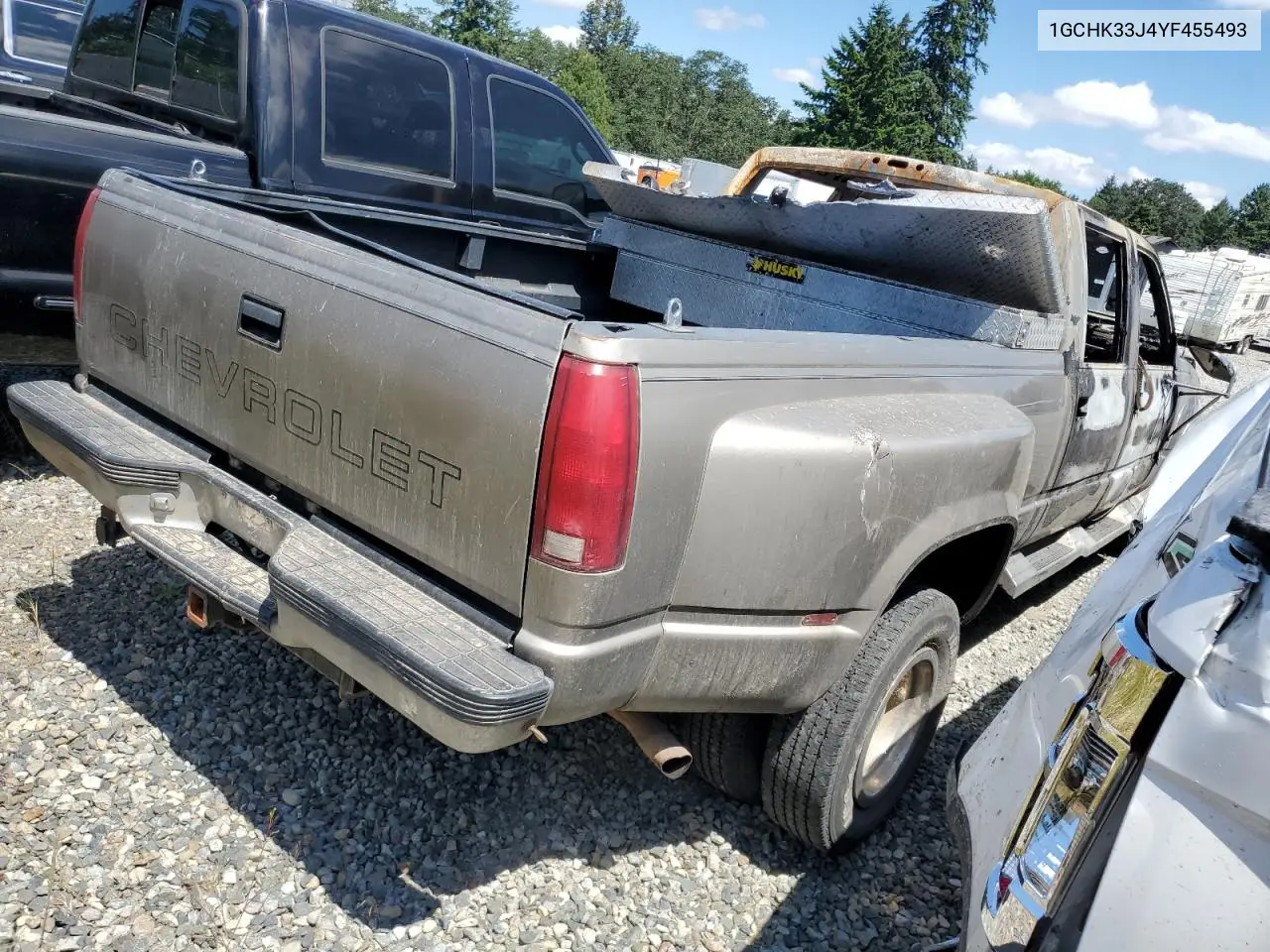 2000 Chevrolet Gmt-400 K3500 VIN: 1GCHK33J4YF455493 Lot: 62411765