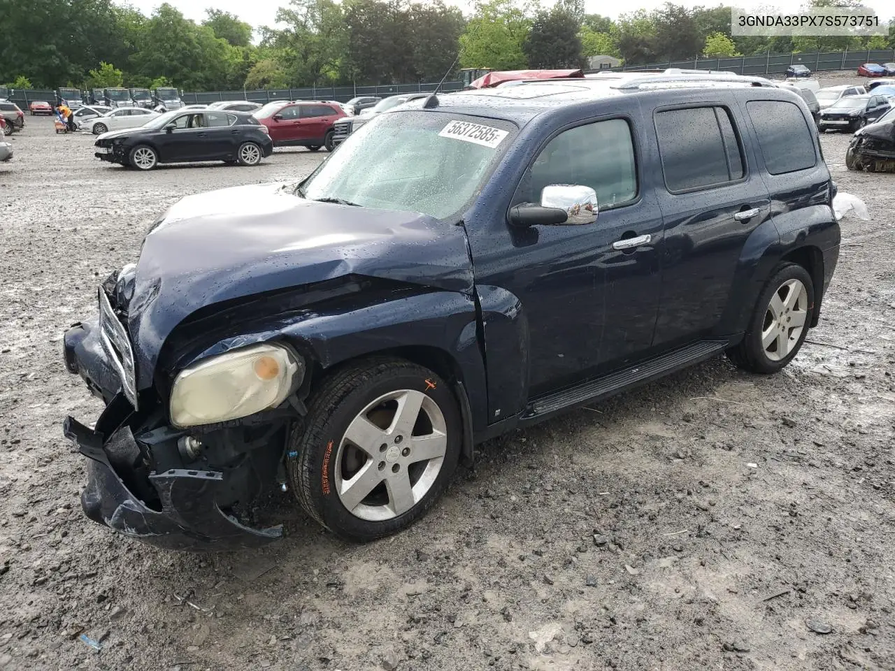 2007 Chevrolet Hhr Lt VIN: 3GNDA33PX7S573751 Lot: 56372585