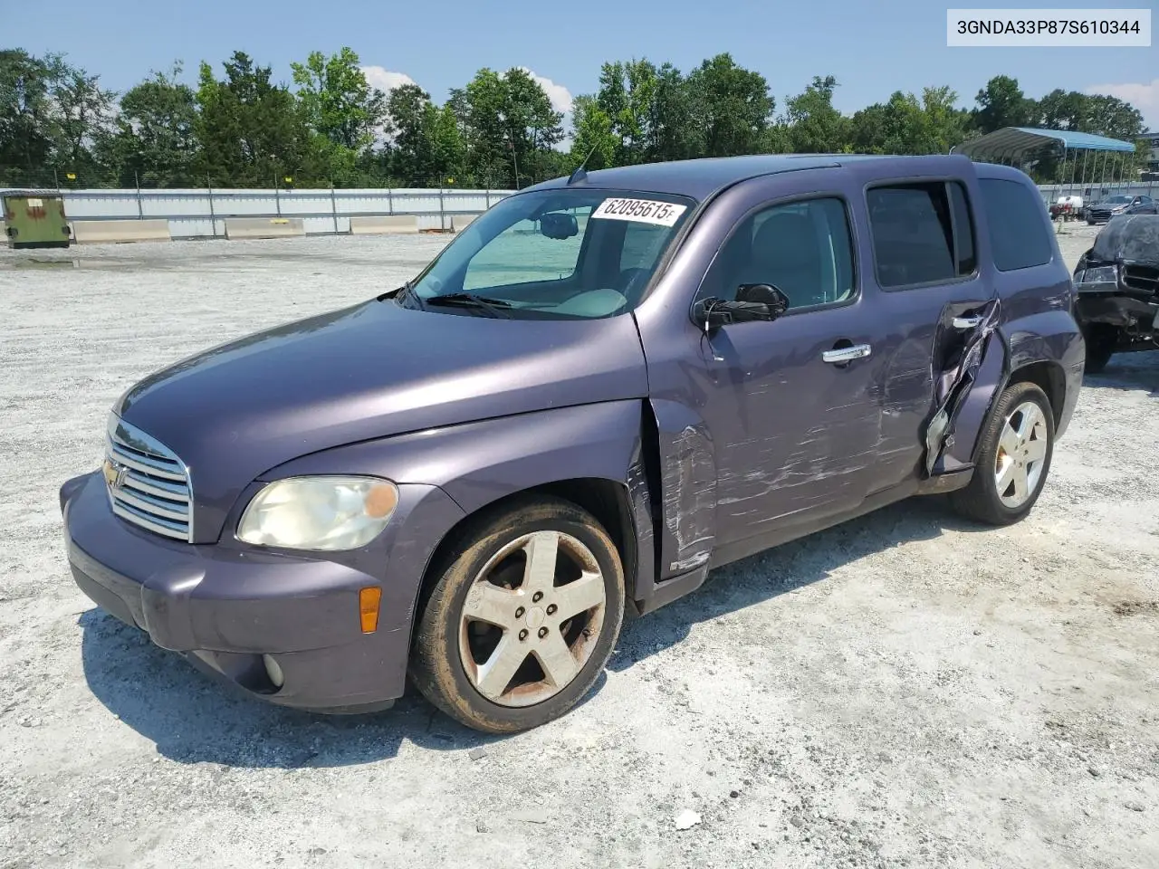 2007 Chevrolet Hhr Lt VIN: 3GNDA33P87S610344 Lot: 62095615