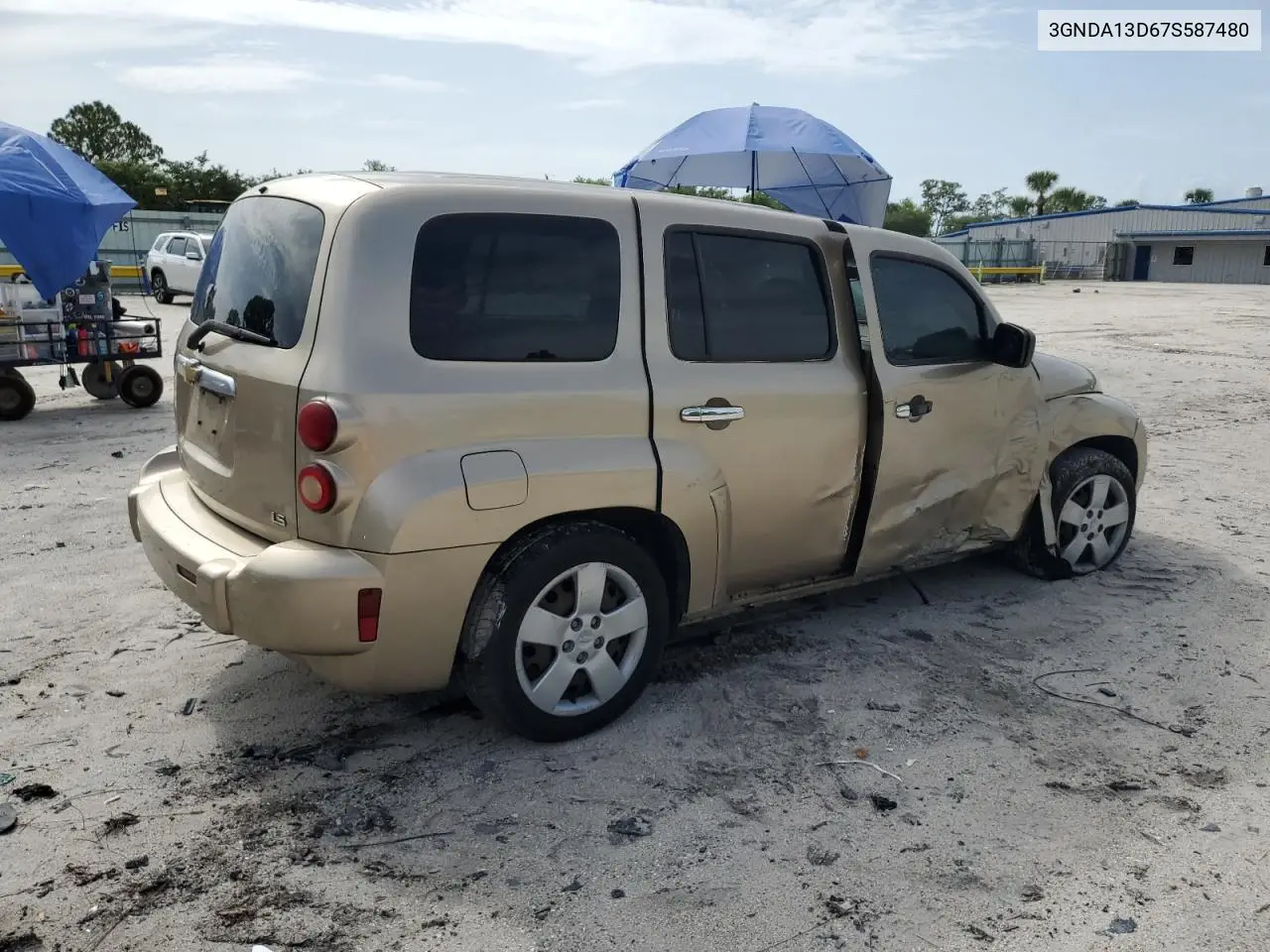 2007 Chevrolet Hhr Ls VIN: 3GNDA13D67S587480 Lot: 63050585