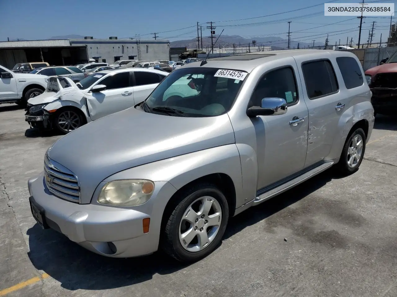 2007 Chevrolet Hhr Lt VIN: 3GNDA23D37S638584 Lot: 66314575