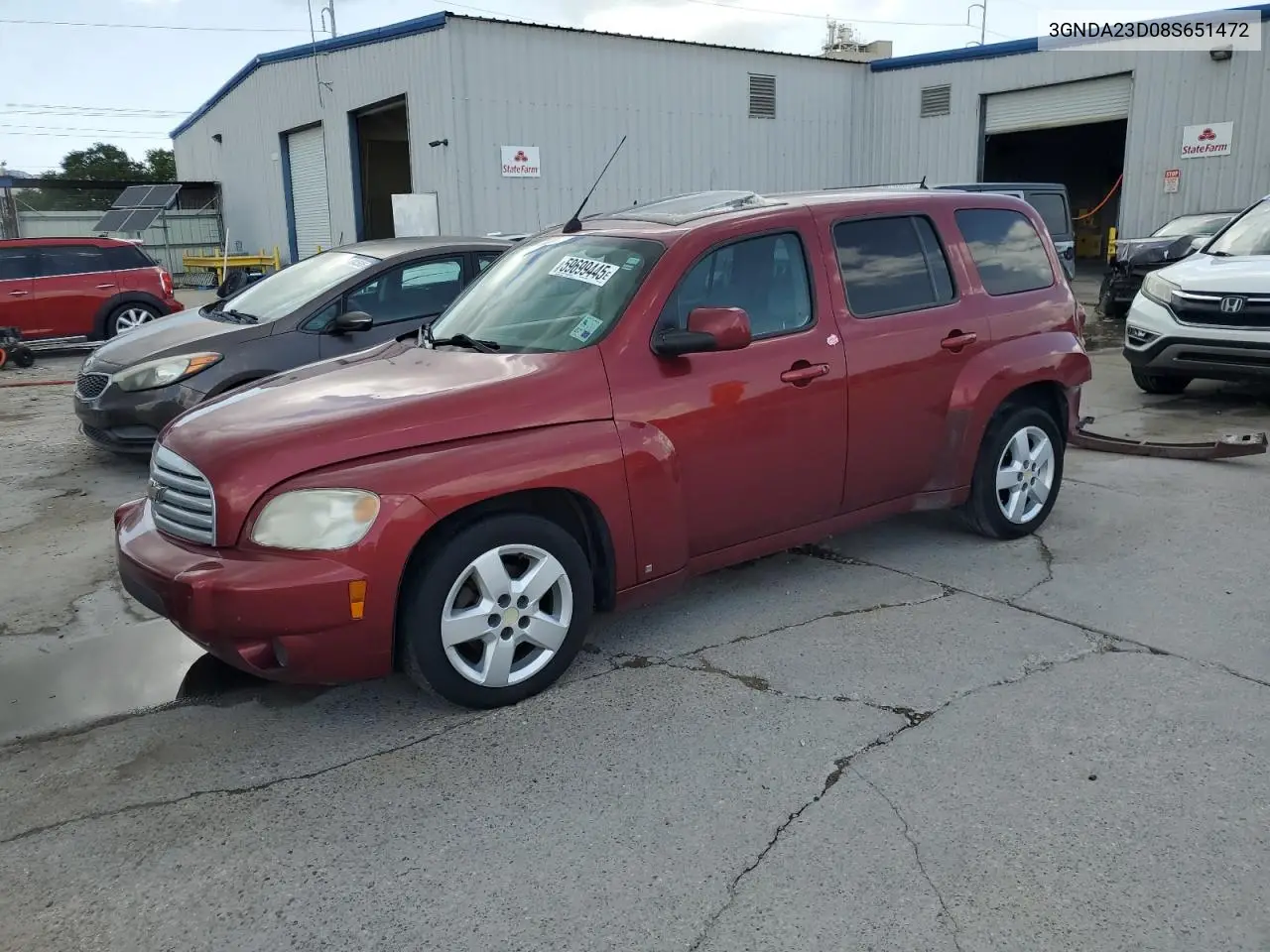 2008 Chevrolet Hhr Lt VIN: 3GNDA23D08S651472 Lot: 59699445