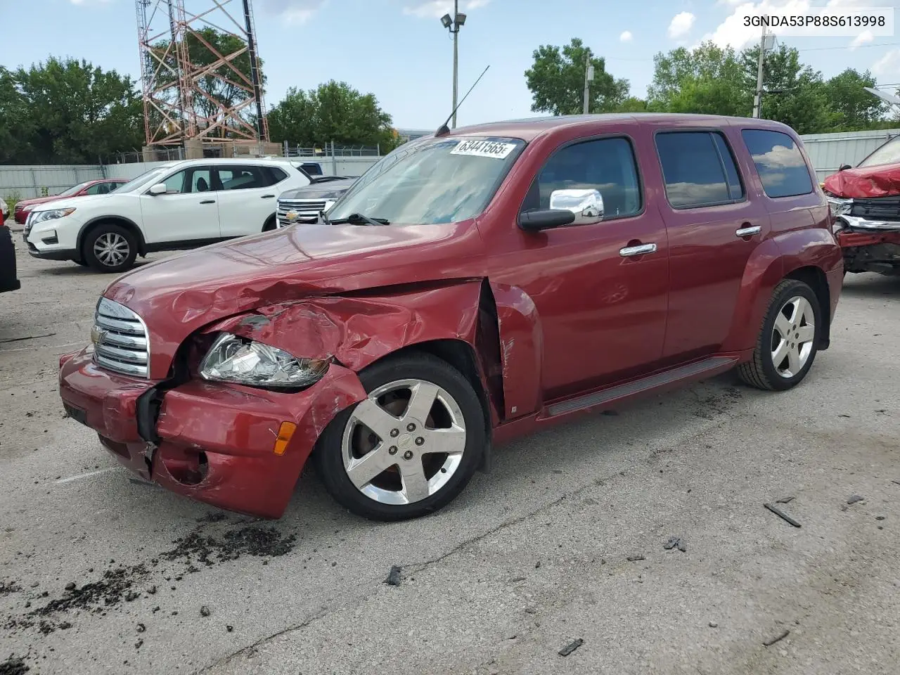 2008 Chevrolet Hhr Lt VIN: 3GNDA53P88S613998 Lot: 63441565
