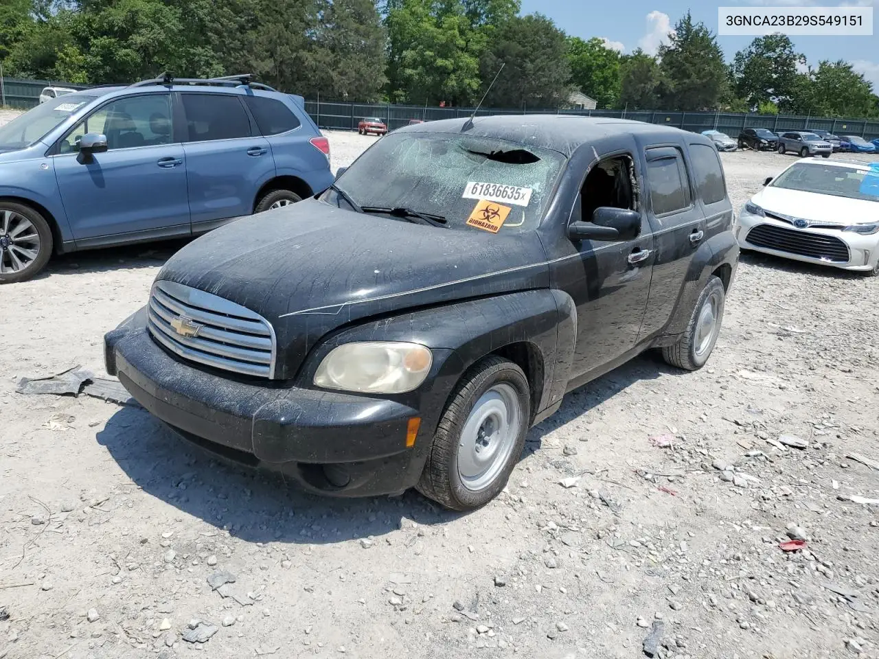 2009 Chevrolet Hhr Lt VIN: 3GNCA23B29S549151 Lot: 61836635