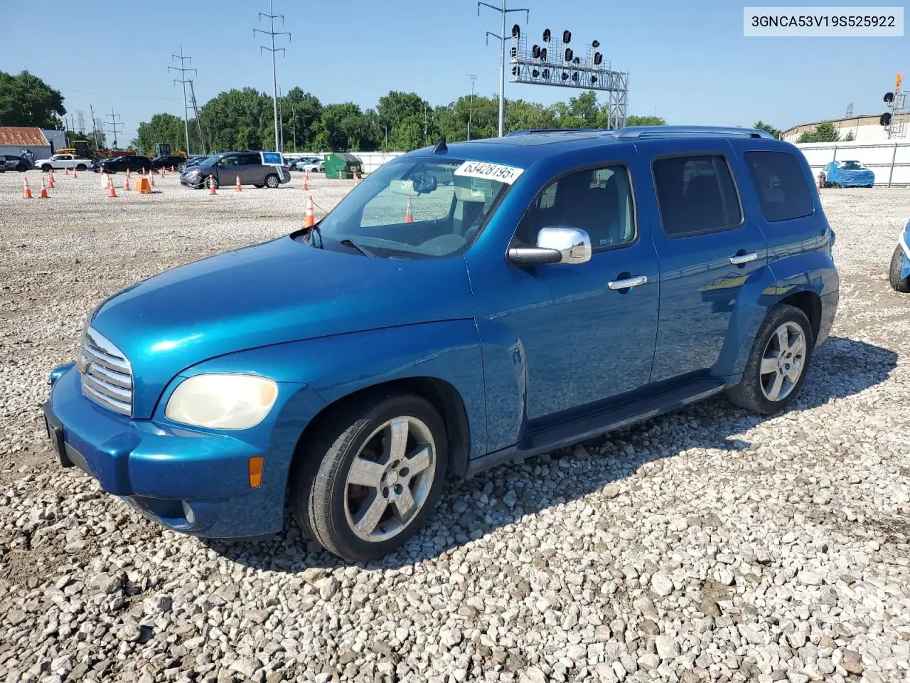 2009 Chevrolet Hhr Lt VIN: 3GNCA53V19S525922 Lot: 63428195
