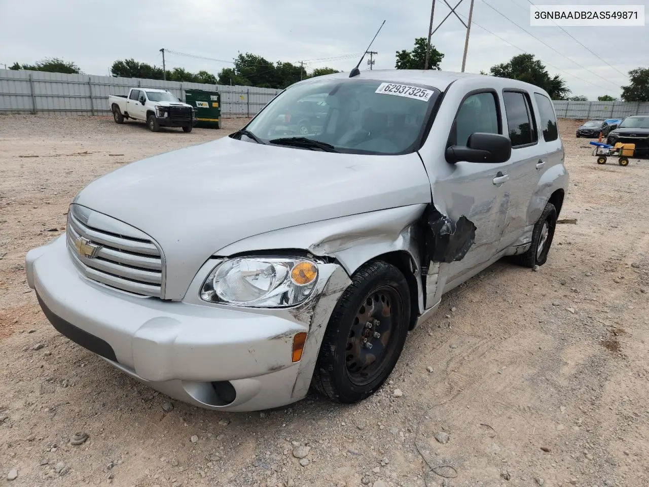2010 Chevrolet Hhr Ls VIN: 3GNBAADB2AS549871 Lot: 62937325