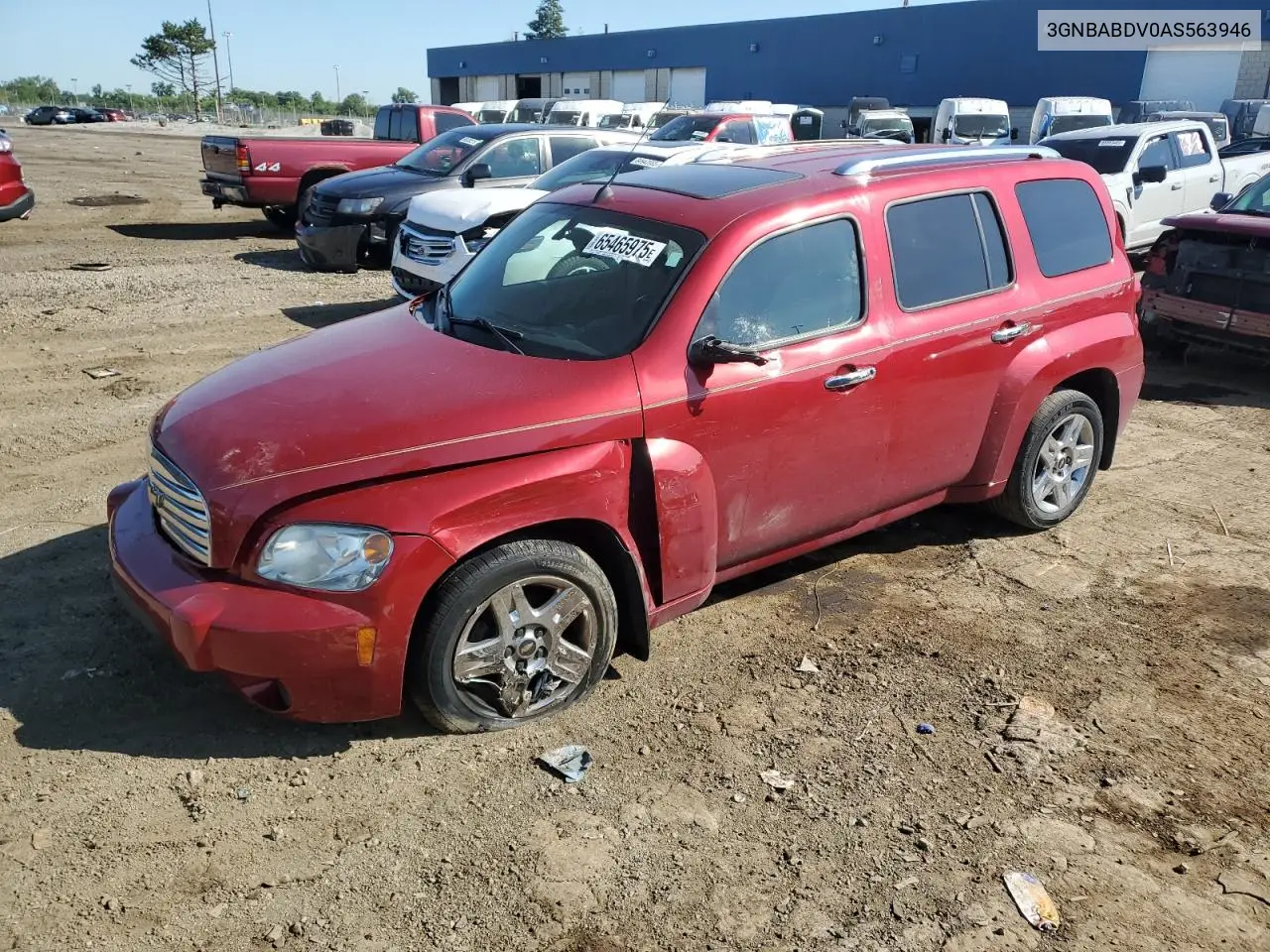 2010 Chevrolet Hhr Lt VIN: 3GNBABDV0AS563946 Lot: 65465975