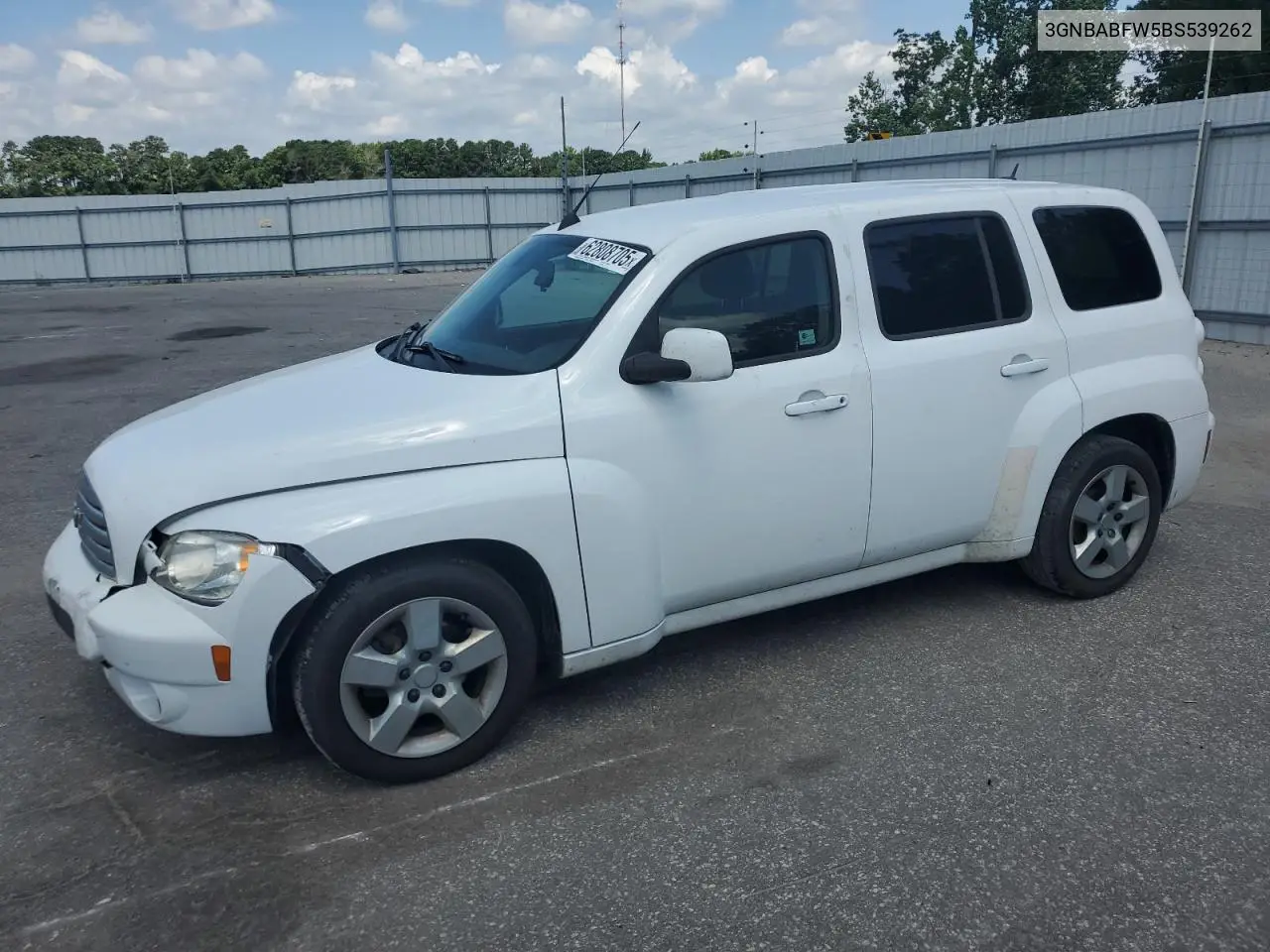 2011 Chevrolet Hhr Lt VIN: 3GNBABFW5BS539262 Lot: 62808705
