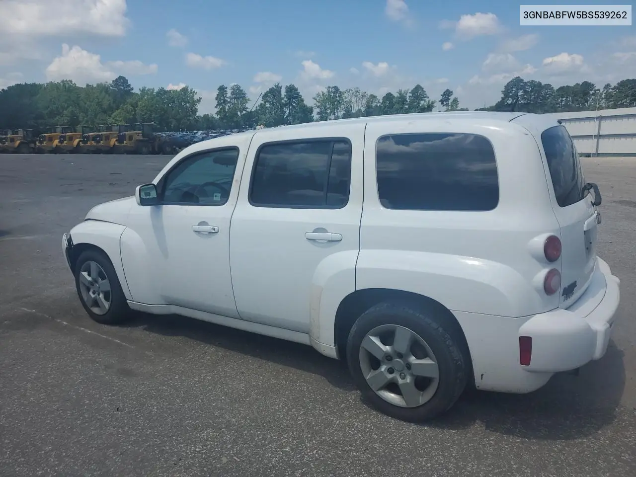 2011 Chevrolet Hhr Lt VIN: 3GNBABFW5BS539262 Lot: 62808705