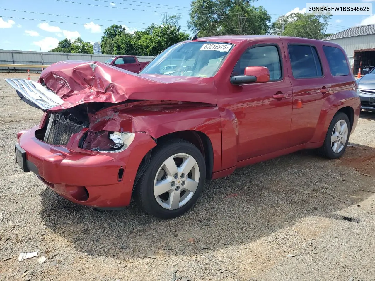 2011 Chevrolet Hhr Lt VIN: 3GNBABFW1BS546628 Lot: 63216675