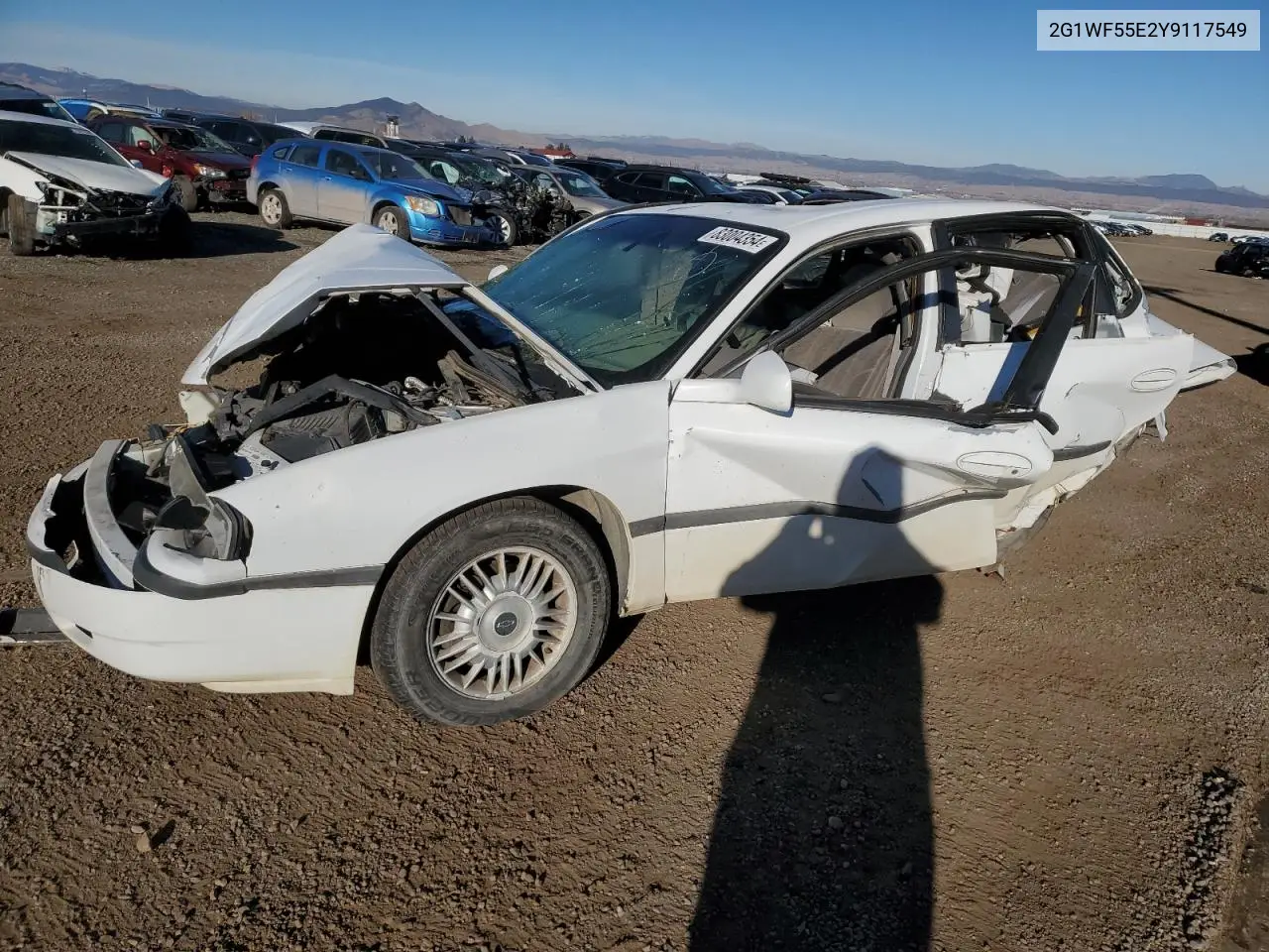 2000 Chevrolet Impala VIN: 2G1WF55E2Y9117549 Lot: 83004354