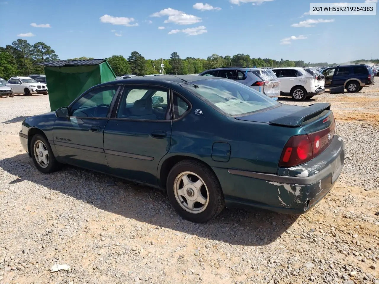 2001 Chevrolet Impala Ls VIN: 2G1WH55K219254383 Lot: 52821505