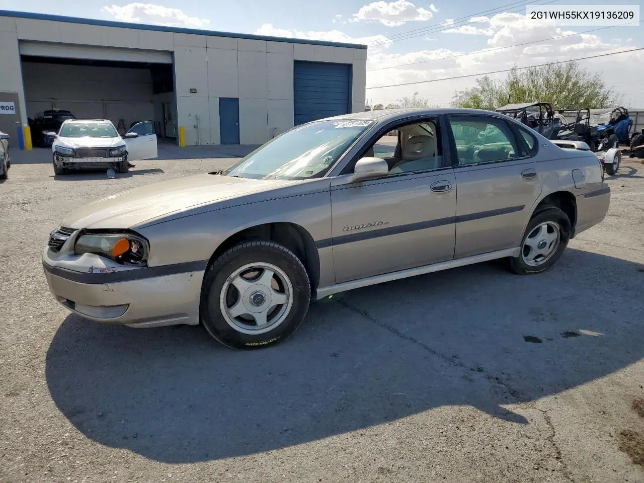 2001 Chevrolet Impala Ls VIN: 2G1WH55KX19136209 Lot: 60755805