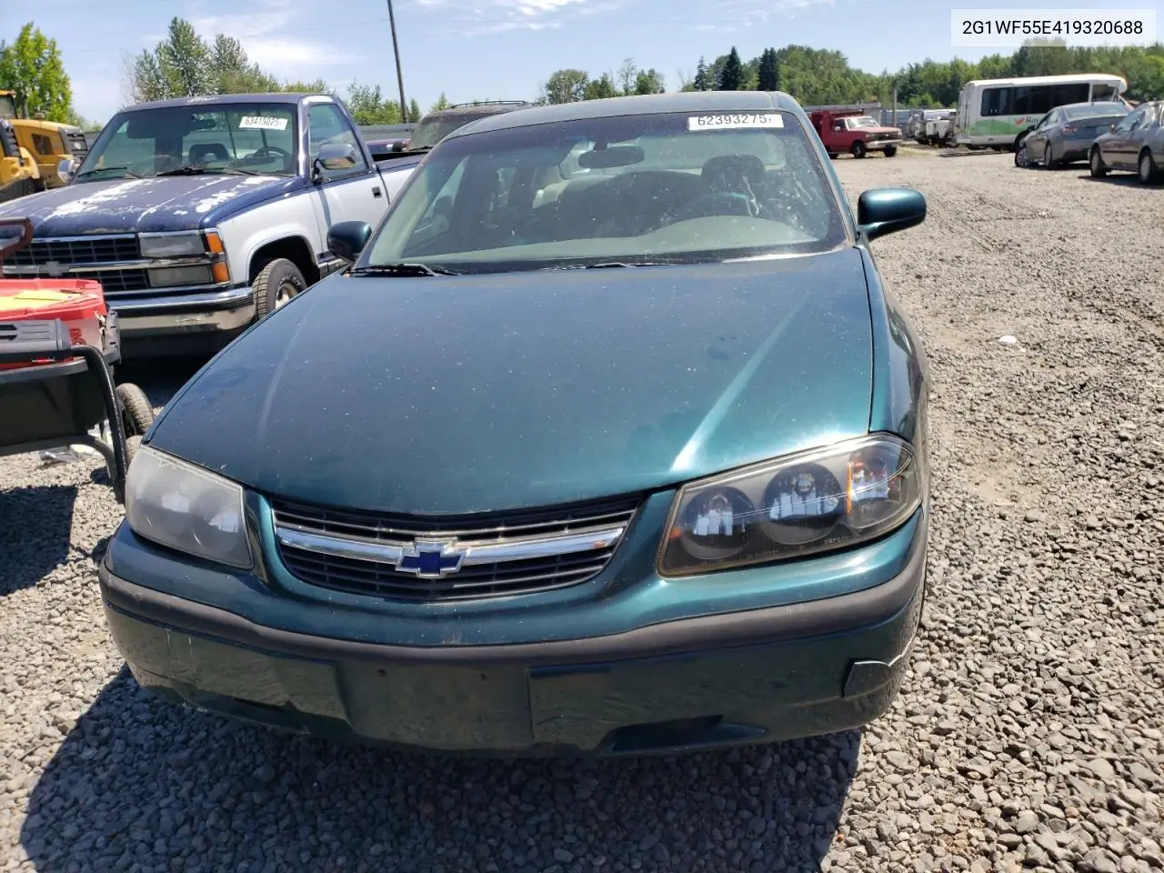 2001 Chevrolet Impala VIN: 2G1WF55E419320688 Lot: 62393275
