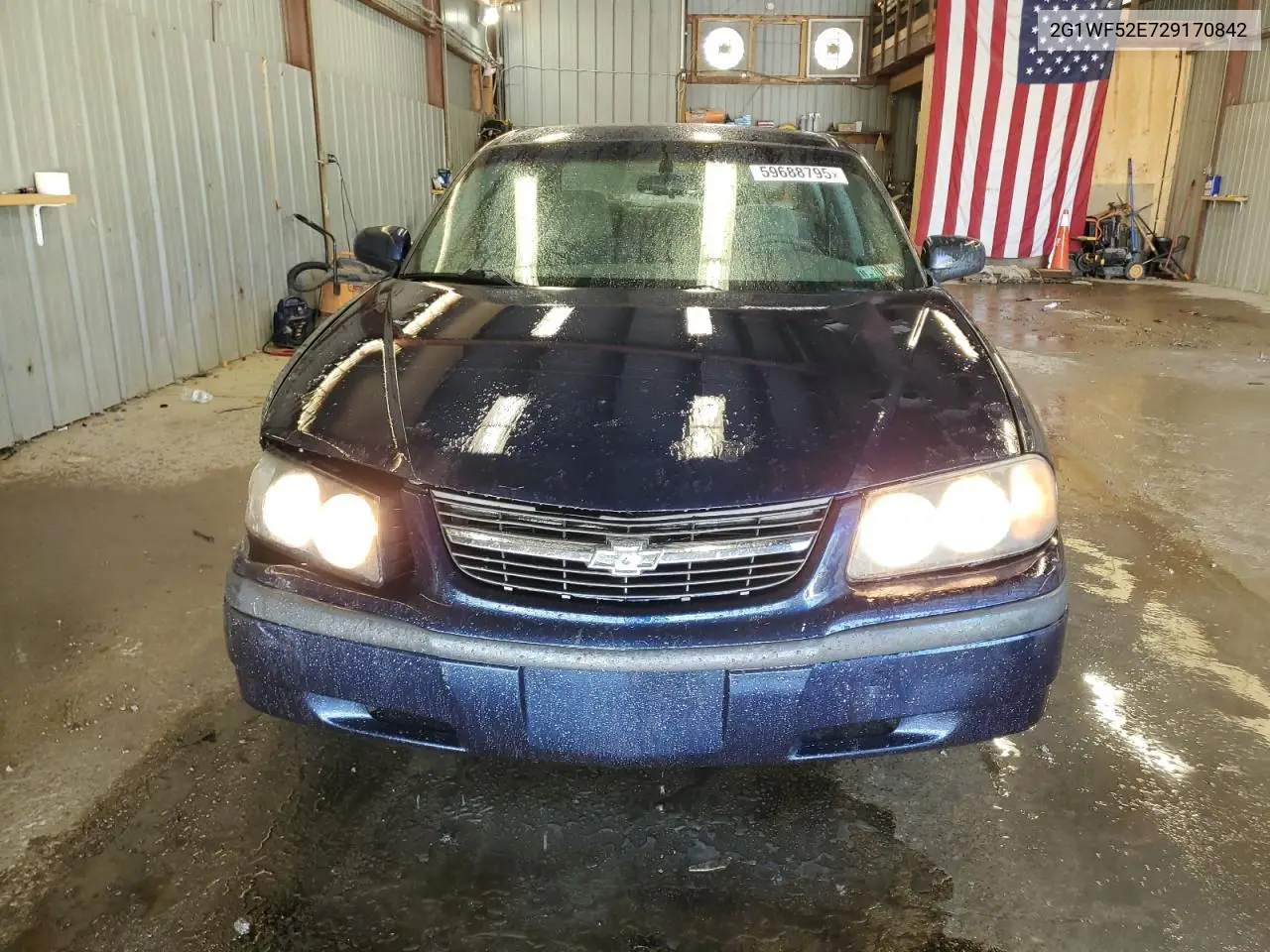 2002 Chevrolet Impala VIN: 2G1WF52E729170842 Lot: 59688795