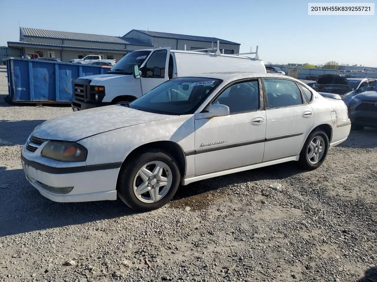 2003 Chevrolet Impala Ls VIN: 2G1WH55K839255721 Lot: 52604285