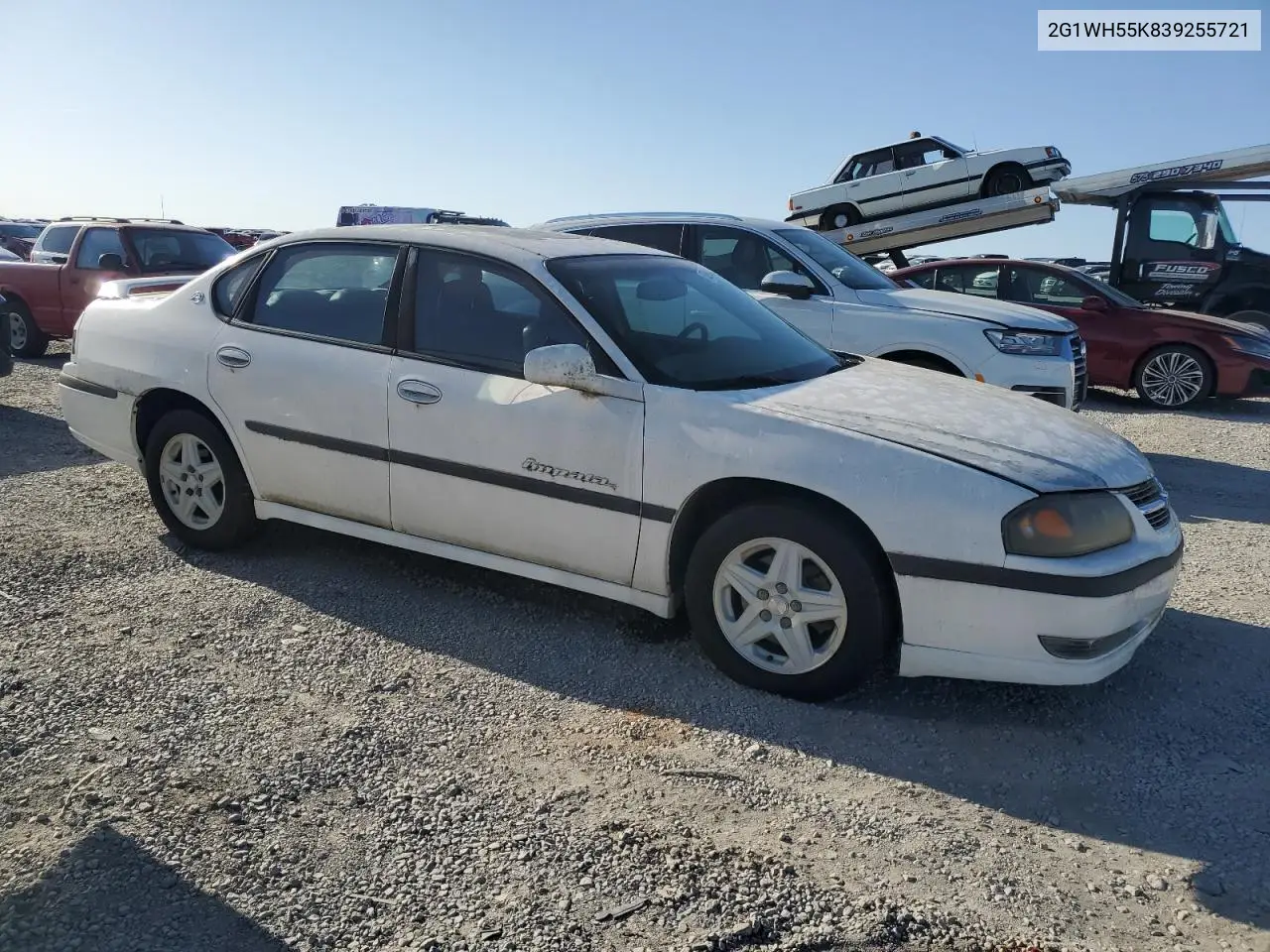 2003 Chevrolet Impala Ls VIN: 2G1WH55K839255721 Lot: 52604285