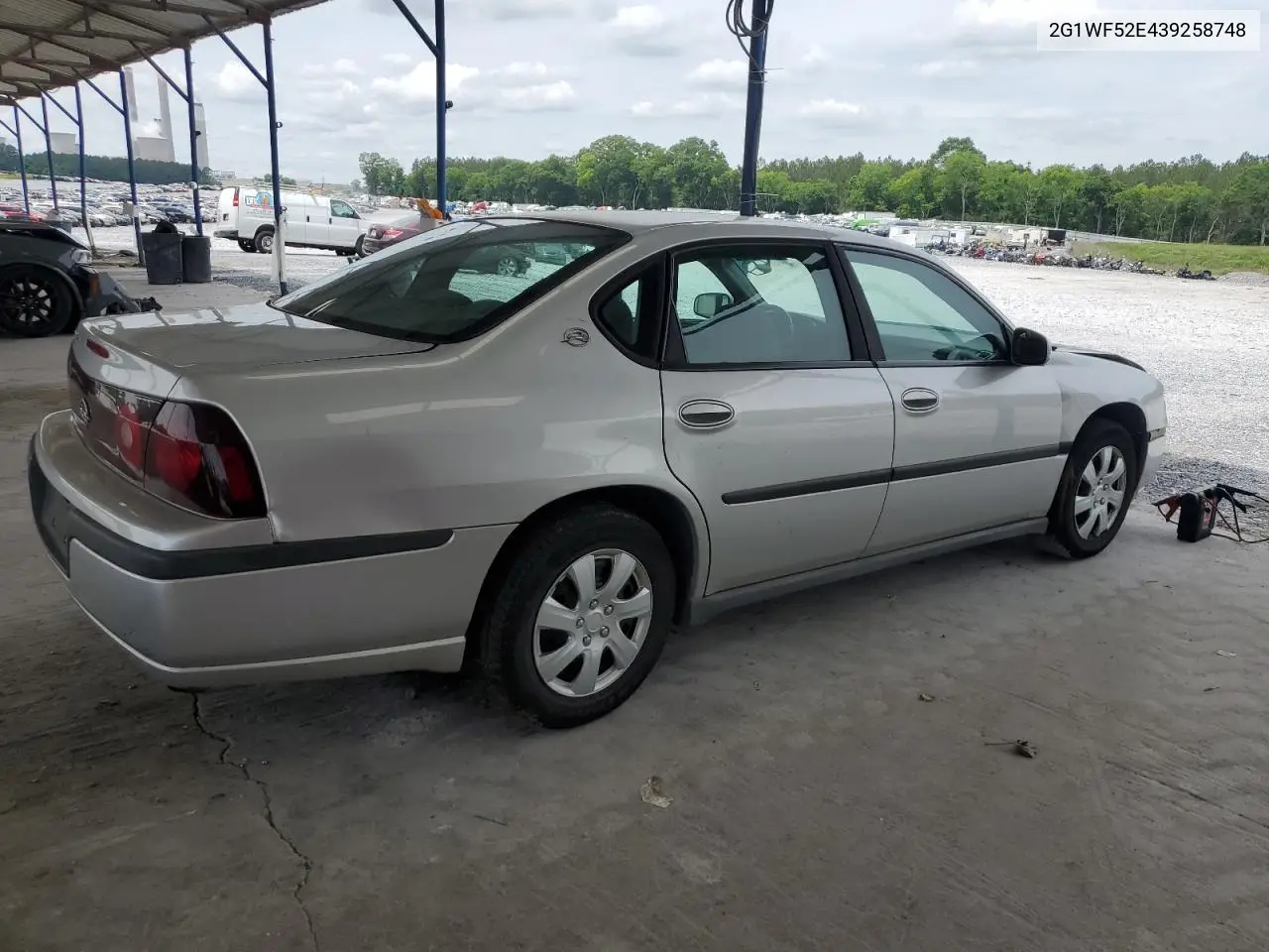 2003 Chevrolet Impala VIN: 2G1WF52E439258748 Lot: 55895175