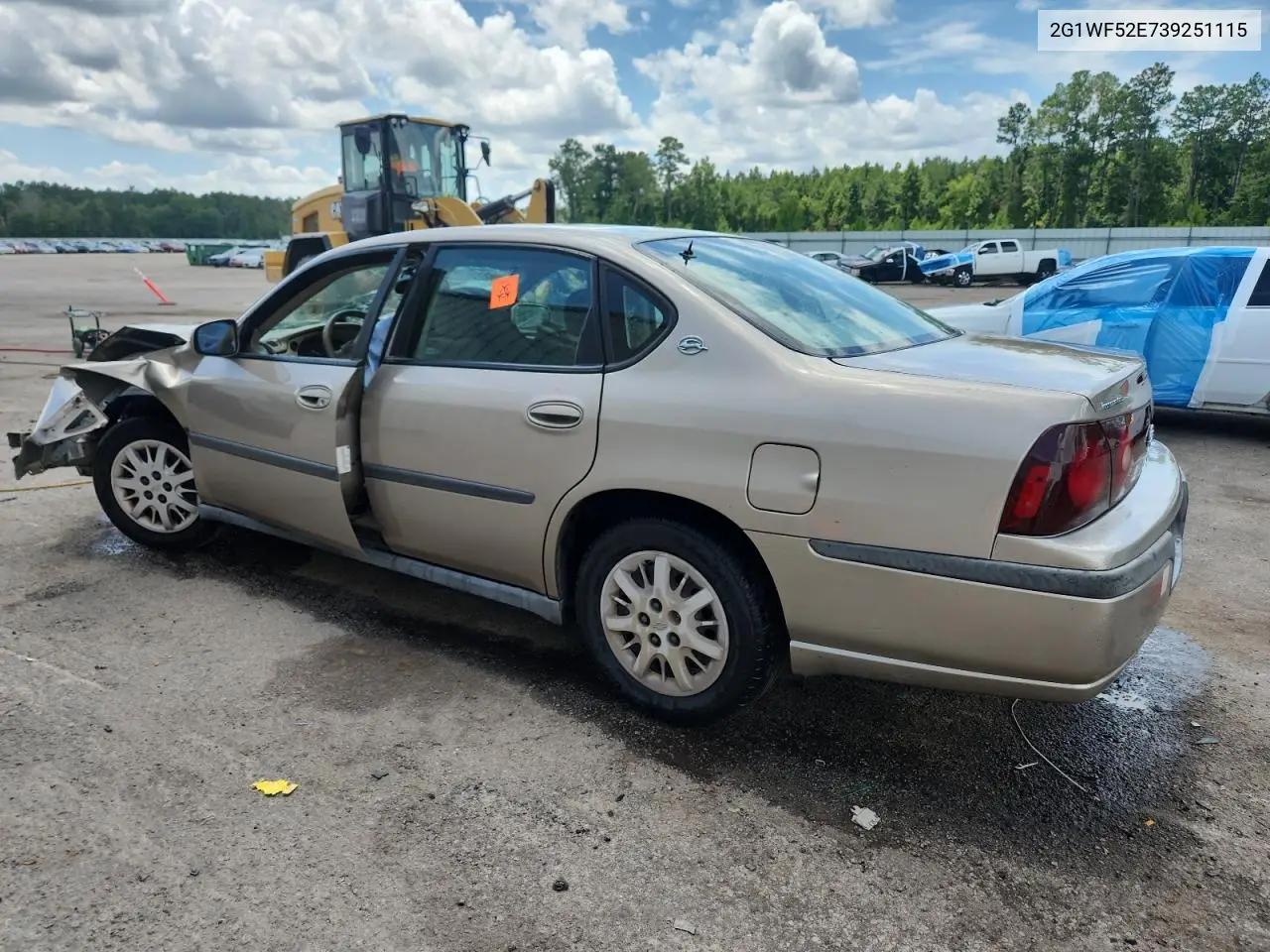 2003 Chevrolet Impala VIN: 2G1WF52E739251115 Lot: 63273285