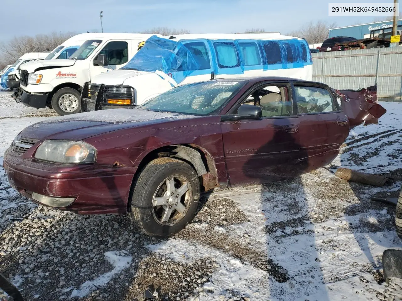 2004 Chevrolet Impala Ls VIN: 2G1WH52K649452666 Lot: 41543435