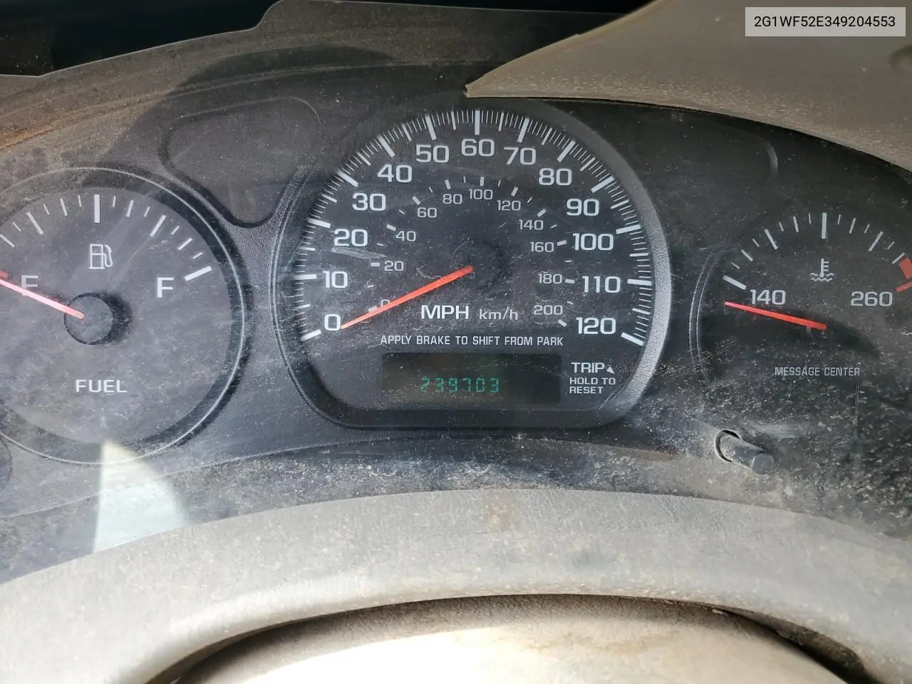 2004 Chevrolet Impala VIN: 2G1WF52E349204553 Lot: 56075655