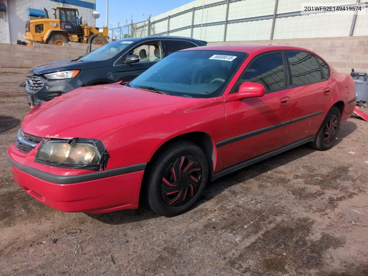 2004 Chevrolet Impala VIN: 2G1WF52E149419574 Lot: 56698515