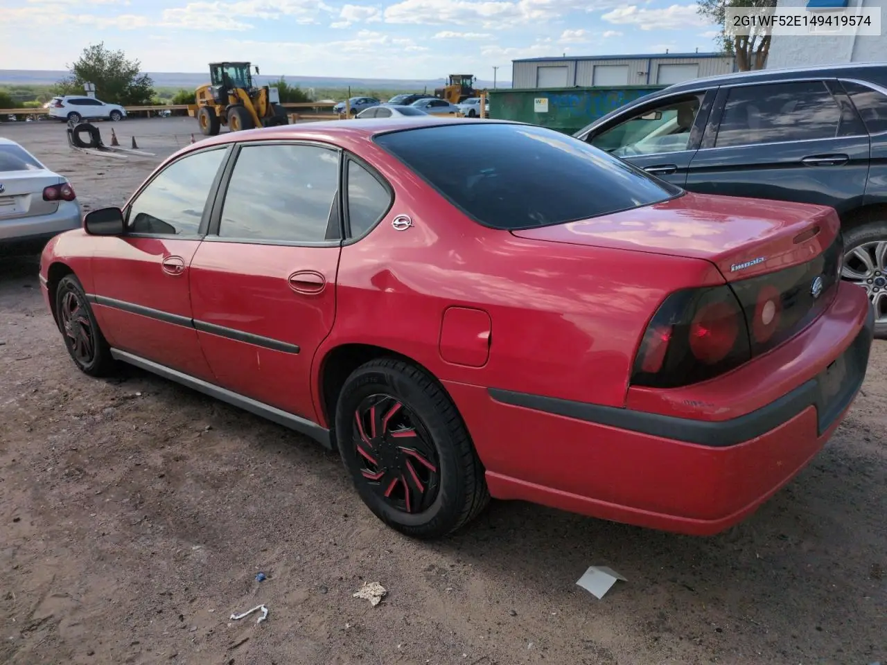 2004 Chevrolet Impala VIN: 2G1WF52E149419574 Lot: 56698515
