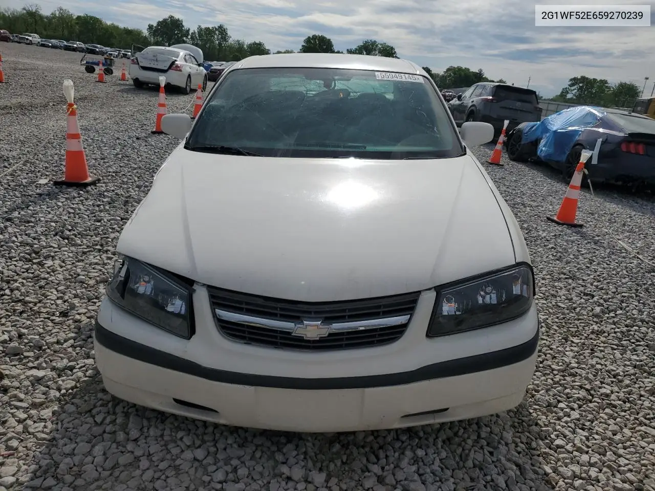 2005 Chevrolet Impala VIN: 2G1WF52E659270239 Lot: 55949145