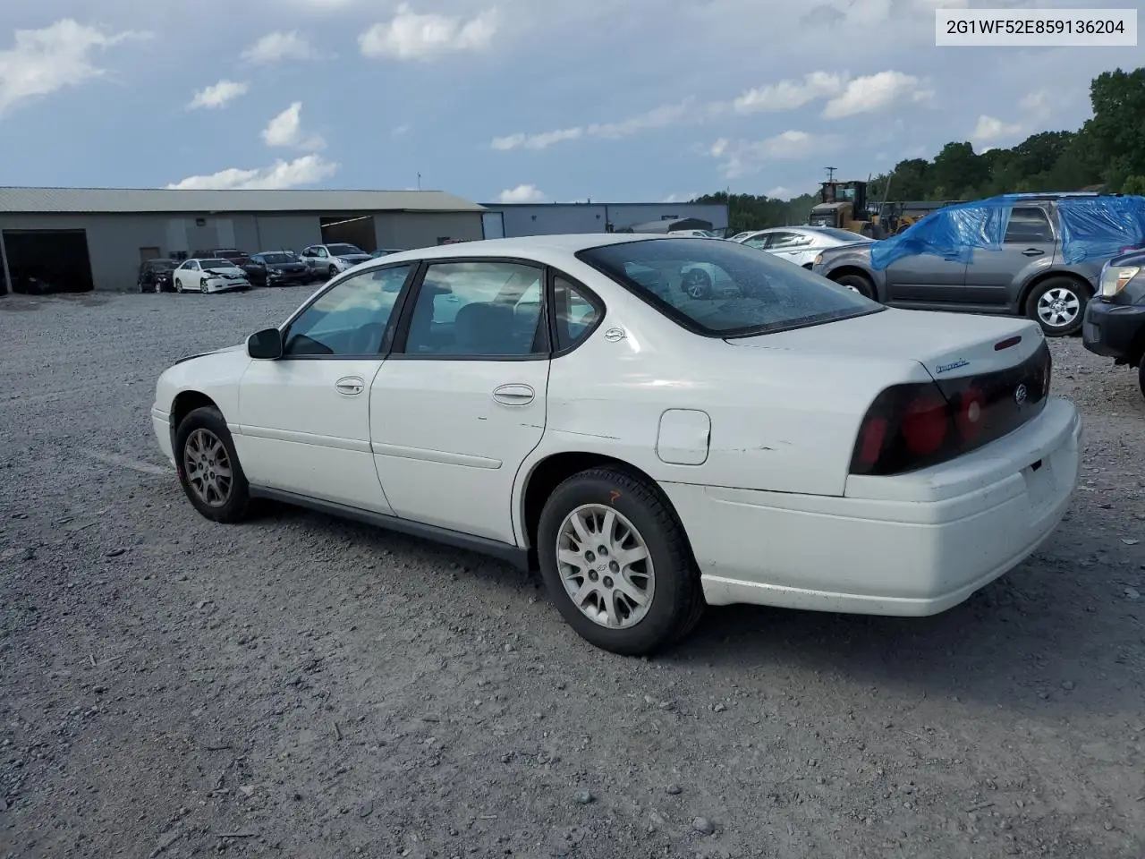 2005 Chevrolet Impala VIN: 2G1WF52E859136204 Lot: 56298115