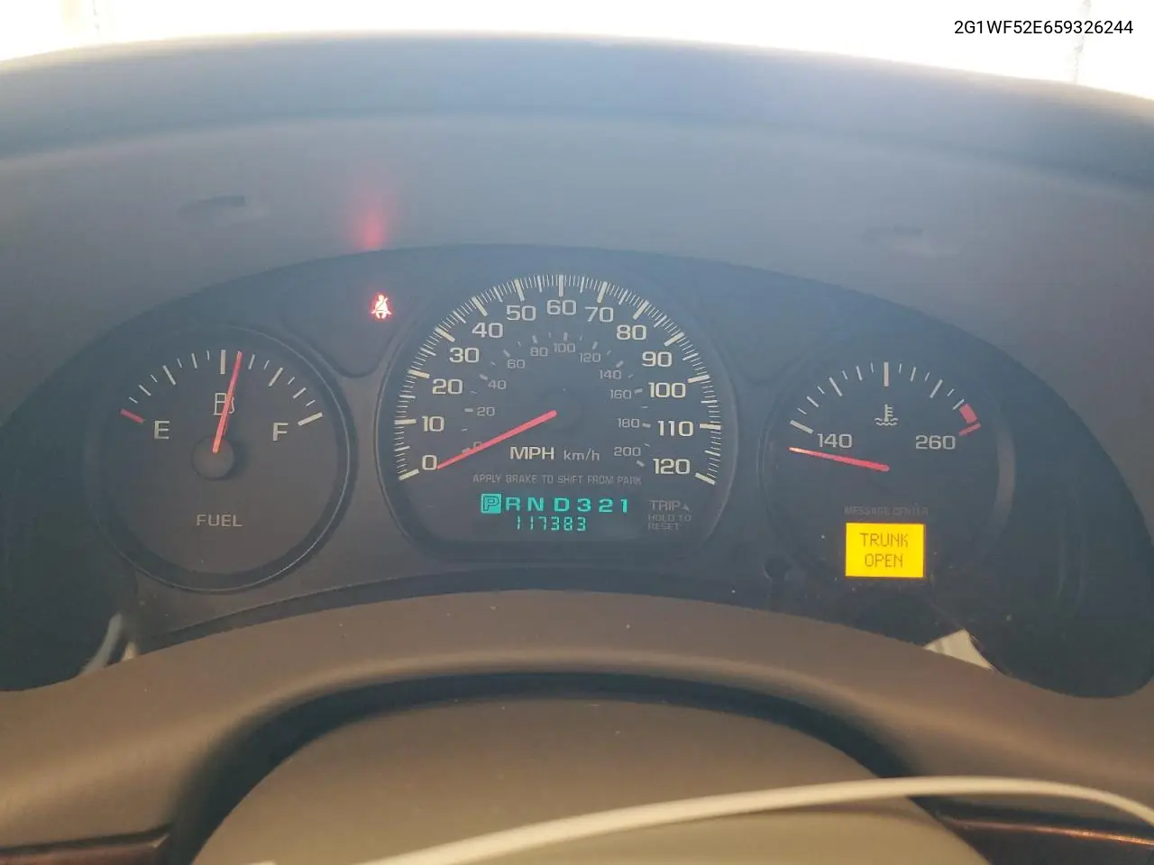 2005 Chevrolet Impala VIN: 2G1WF52E659326244 Lot: 62143935