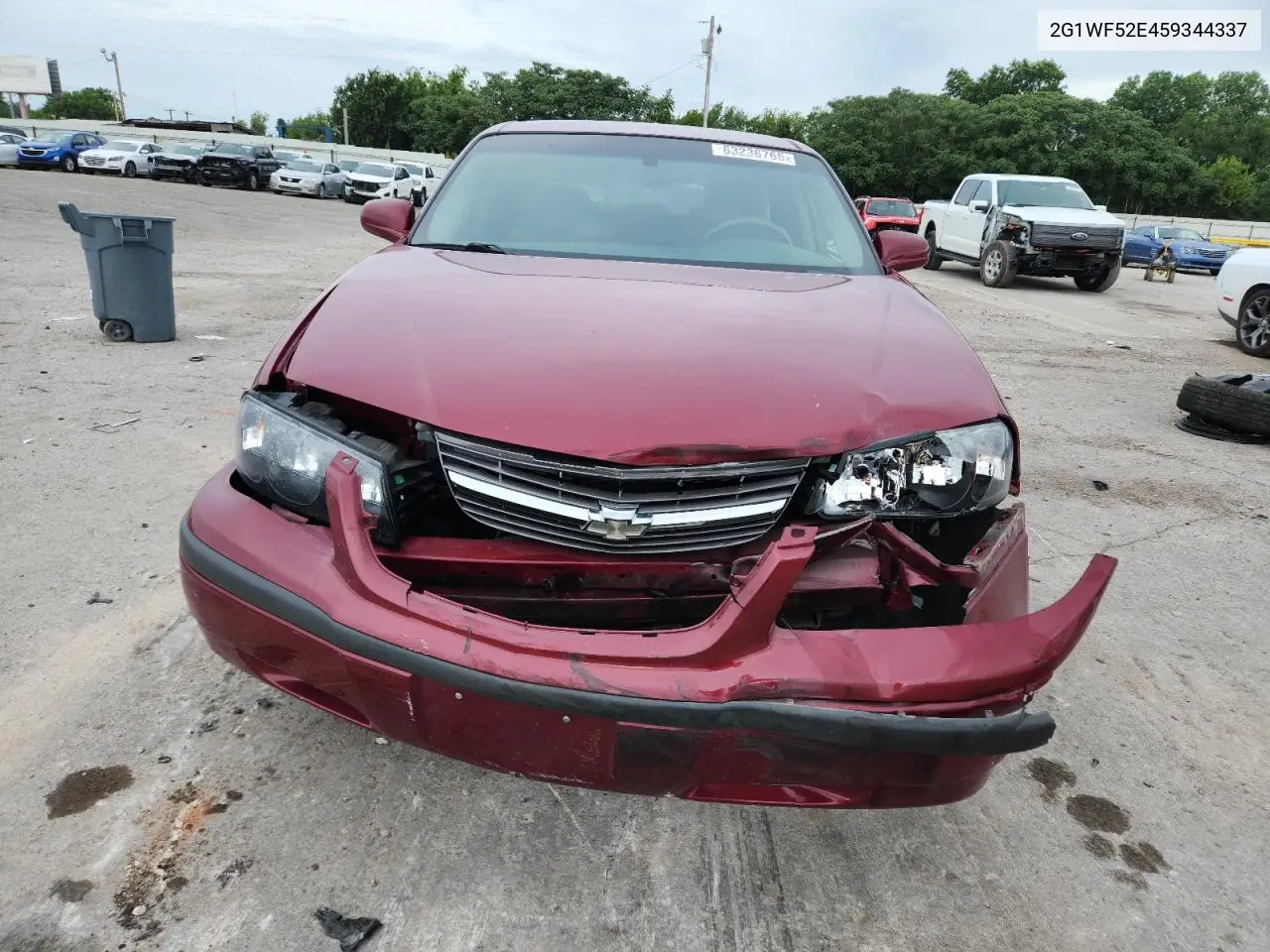 2005 Chevrolet Impala VIN: 2G1WF52E459344337 Lot: 63236765