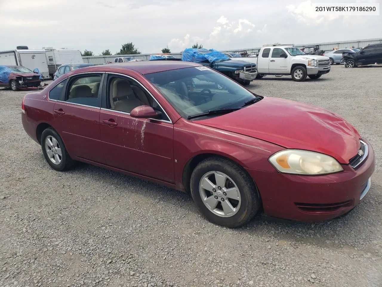 2007 Chevrolet Impala Lt VIN: 2G1WT58K179186290 Lot: 62744435