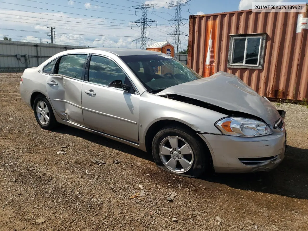 2007 Chevrolet Impala Lt VIN: 2G1WT58K379189921 Lot: 62979005