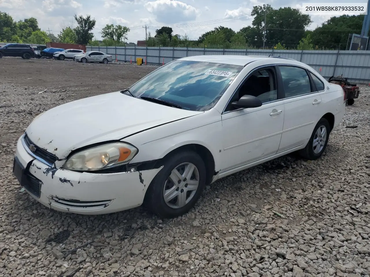 2007 Chevrolet Impala Ls VIN: 2G1WB58K879333532 Lot: 63422395