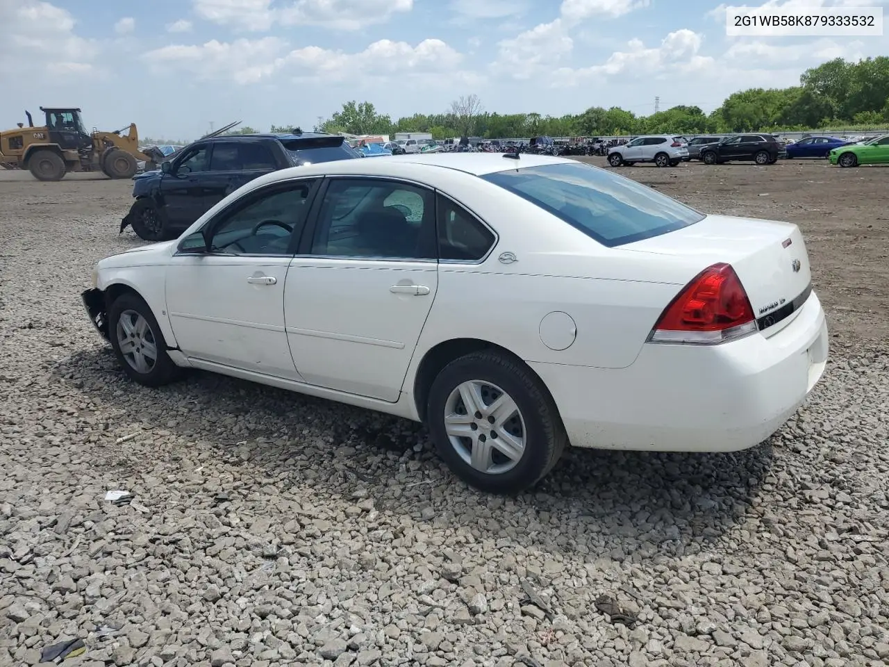 2007 Chevrolet Impala Ls VIN: 2G1WB58K879333532 Lot: 63422395