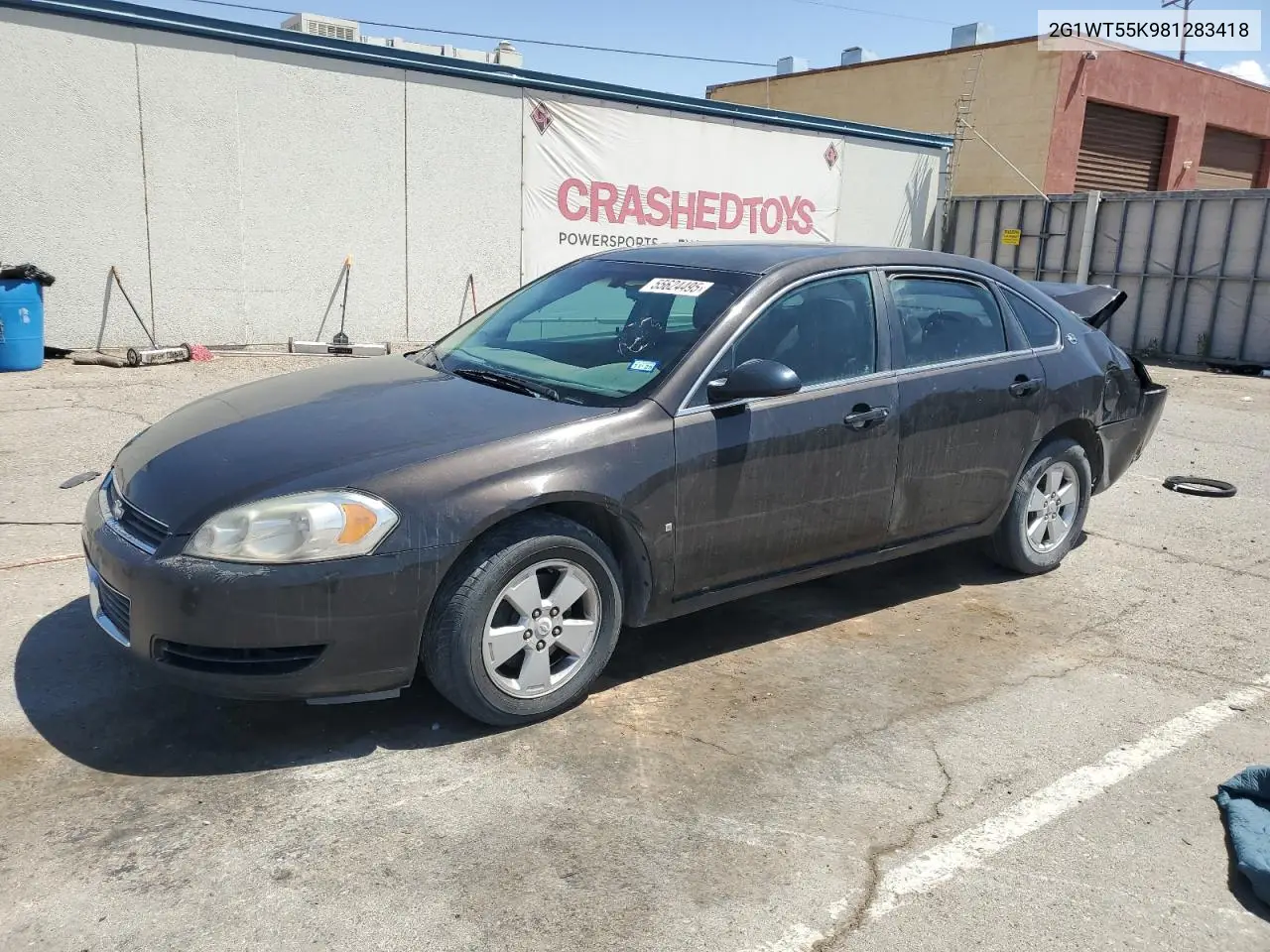 2008 Chevrolet Impala Lt VIN: 2G1WT55K981283418 Lot: 55624495