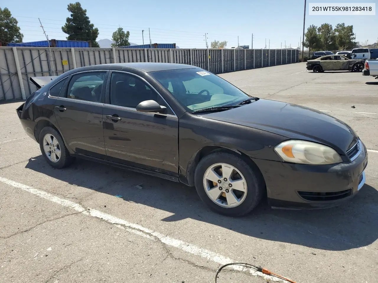 2008 Chevrolet Impala Lt VIN: 2G1WT55K981283418 Lot: 55624495