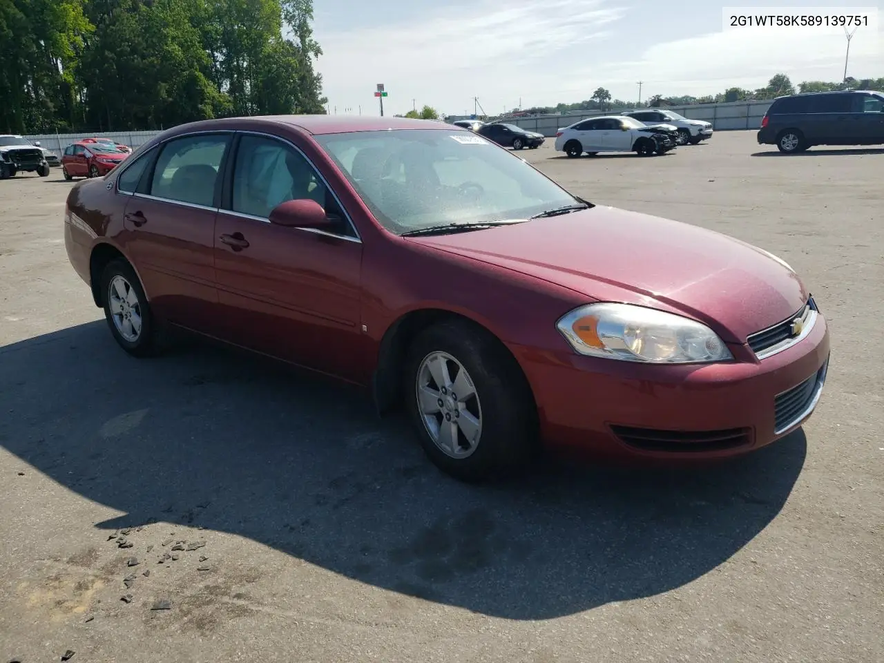 2008 Chevrolet Impala Lt VIN: 2G1WT58K589139751 Lot: 56007805